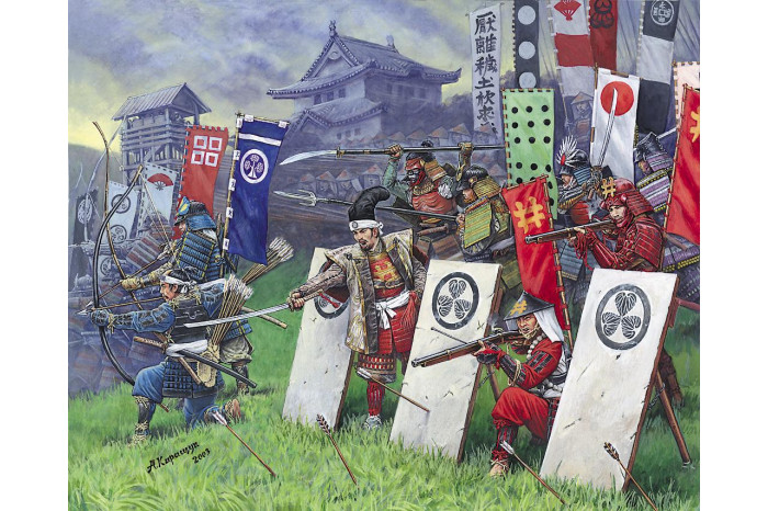 Wargames (AoB) figurky 8017 - Samuray Infantry XVI-XVII A. D. (1:72)