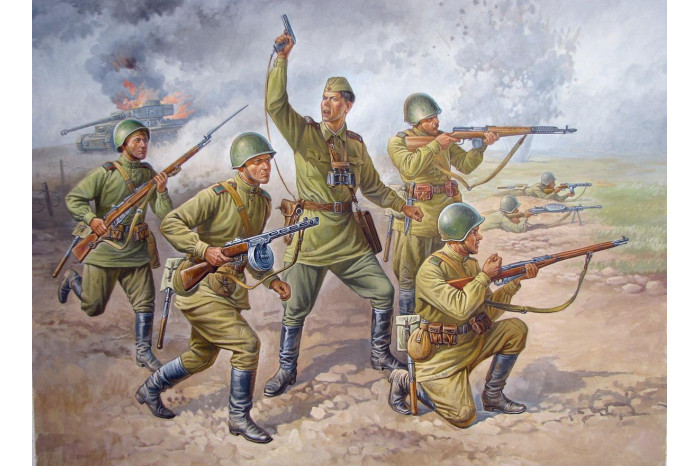 Wargames figurky 8077 - Soviet Infantry WWII (1:72)
