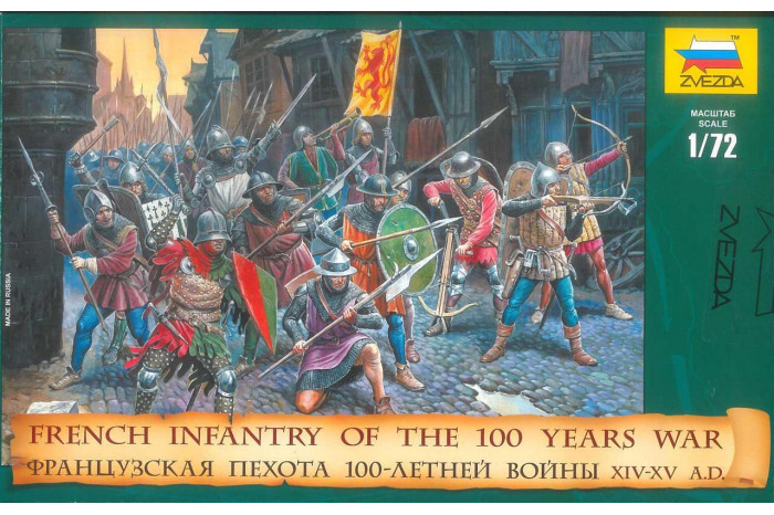 Wargames (AoB) figurky 8053 - French Infantry of the 100 Years War (1:72)