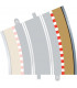 Rozšíření trati SCALEXTRIC C8238 - Border, Kerb & Barrier - Curve - R4 - 22.5DEG Outer