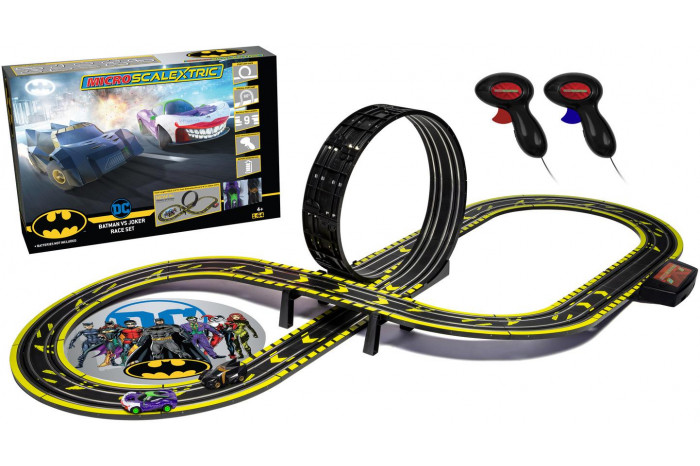 Autodráha MICRO SCALEXTRIC G1155M - Batman vs Joker (Battery Powered) (1:64)