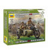 Wargames (WWII) figurky 6277 - Soviet M-72 Sidecar Motorcycle w/Crew (1:72)