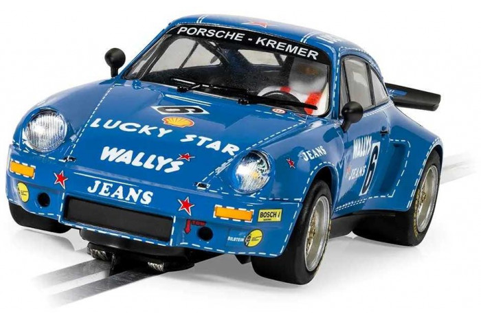Autíčko GT SCALEXTRIC C4398 - Porsche 911 Carrera RSR 3.0 - Wallys Jeans (1:32)