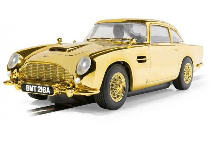 Autíčko Film & TV SCALEXTRIC C4550A - James Bond Aston Martin DB5 - Goldfinger - 60th Anniversary Gold Edition (1:32)