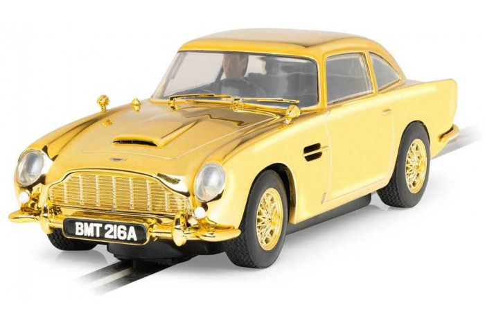 Autíčko Film & TV SCALEXTRIC C4550A - James Bond Aston Martin DB5 - Goldfinger - 60th Anniversary Gold Edition (1:32)