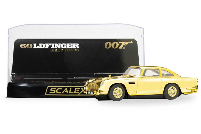 Autíčko Film & TV SCALEXTRIC C4550A - James Bond Aston Martin DB5 - Goldfinger - 60th Anniversary Gold Edition (1:32)