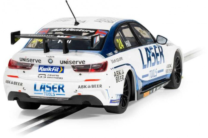 Autíčko Touring SCALEXTRIC C4526 - BMW 330e NGTC  - Laser Tools - Jake Hill 2023 (1:32)