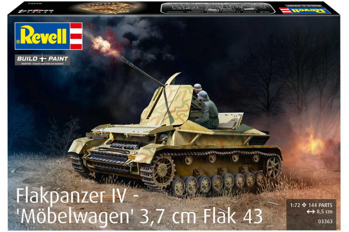 Plastic ModelKit military 03363 - Flakpanzer IV "Möbelwagen" 3.7cm Flak 43 (1:72)