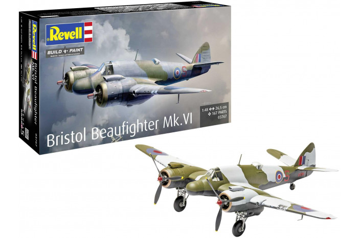 Plastic ModelKit letadlo 03767 - Bristol Beaufighter Mk. VI (1:48)
