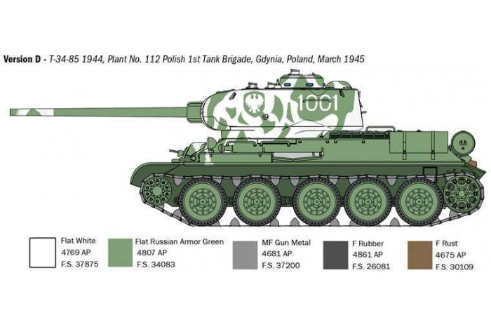 Model Kit tank 6758 - T34/85 Zavod 112 Mod. 1944 (1:35)
