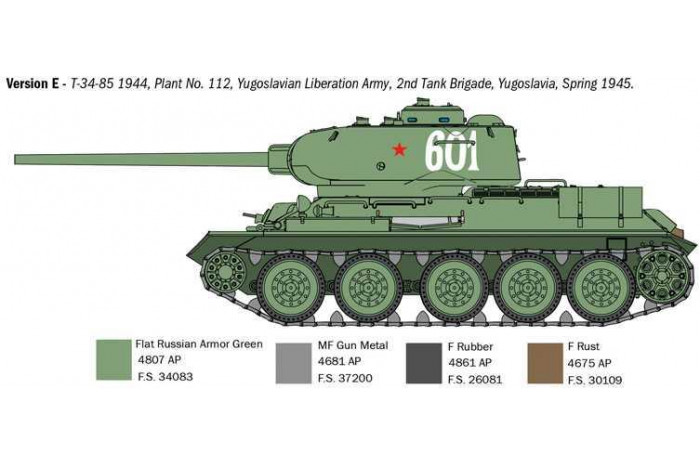 Model Kit tank 6758 - T34/85 Zavod 112 Mod. 1944 (1:35)