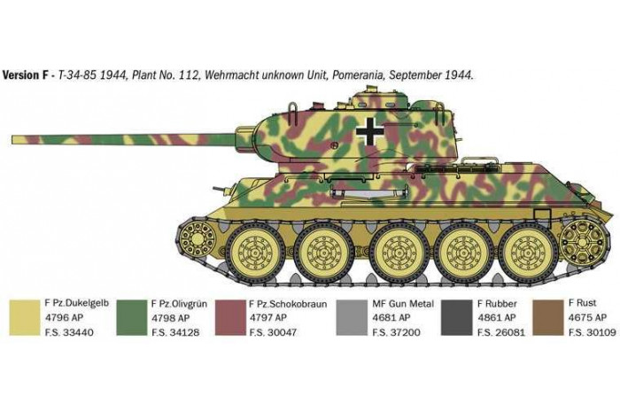 Model Kit tank 6758 - T34/85 Zavod 112 Mod. 1944 (1:35)