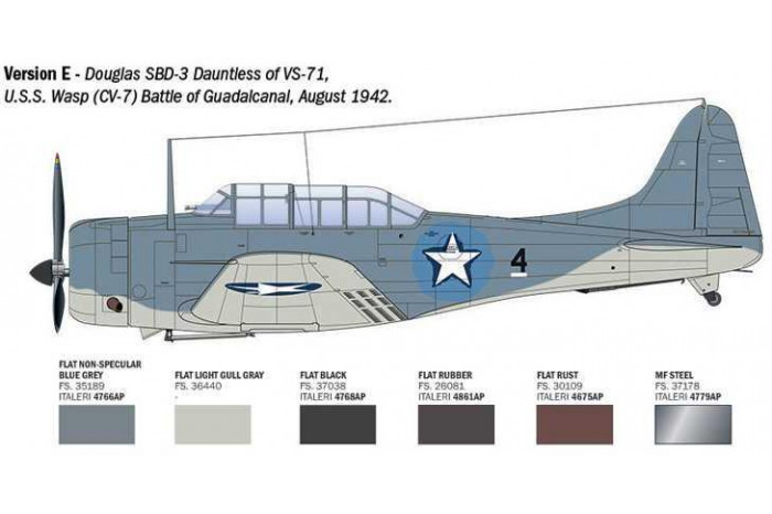 Model Kit letadlo 2841 - USN SBD-3 DAUNTLESS (1:48)