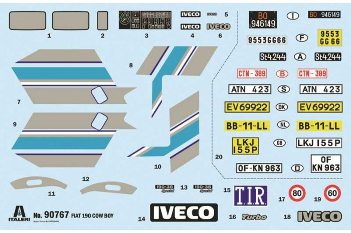 Model Kit truck 90767 - IVECO COW-BOY (1:24)