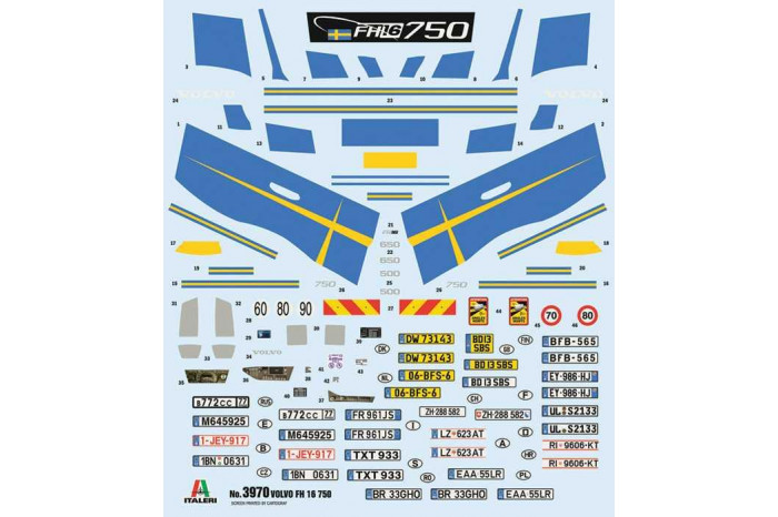 Model Kit truck 3970 - Volvo FH16 Medium Roof (1:24)