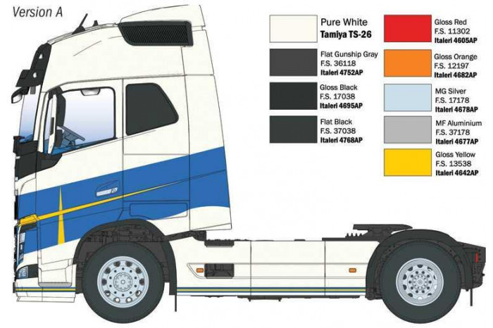 Model Kit truck 3970 - Volvo FH16 Medium Roof (1:24)