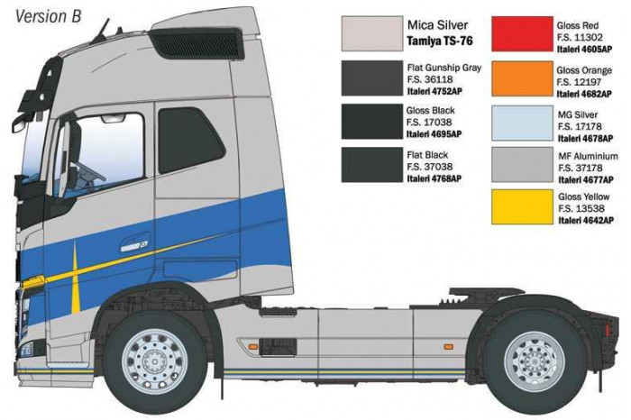 Model Kit truck 3970 - Volvo FH16 Medium Roof (1:24)