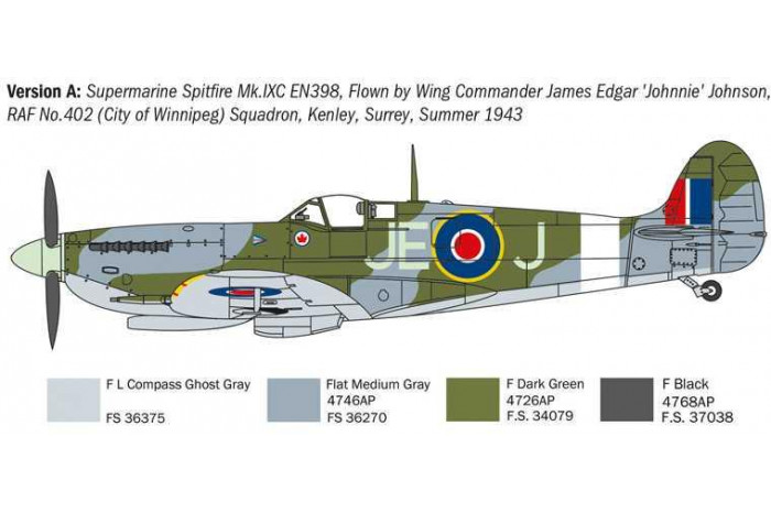 Model Kit letadlo 1482 - Spitfire Mk.V / Mk.IX Aces (1:72)