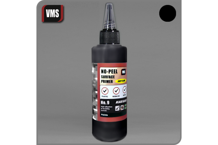 No-Peel Primer Black Gloss (lesklá černá) No.9 - 100 ml - PR09