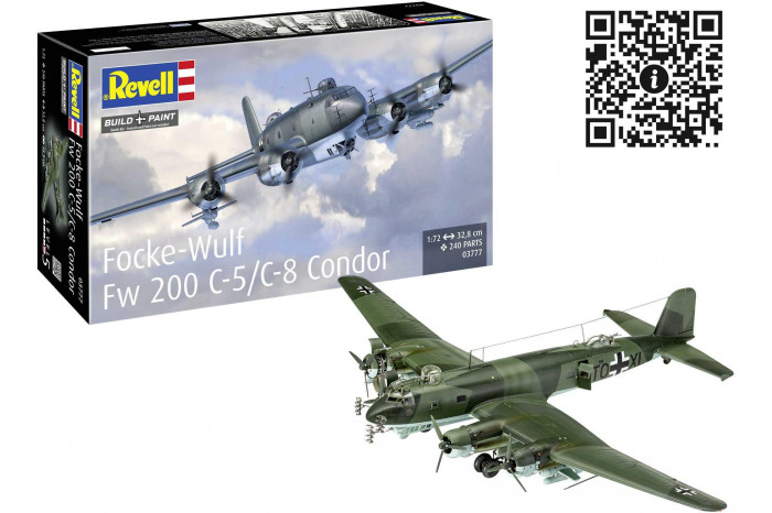 Plastic ModelKit letadlo 03777 - Focke-Wulf Fw 200 C-5/C-8 Condor (1:72)