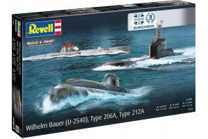 Plastic ModelKit ponorky 05186 - 70 Years Bundeswehr:Wilhelm Bauer,Type 206A,Class2 (1:144)