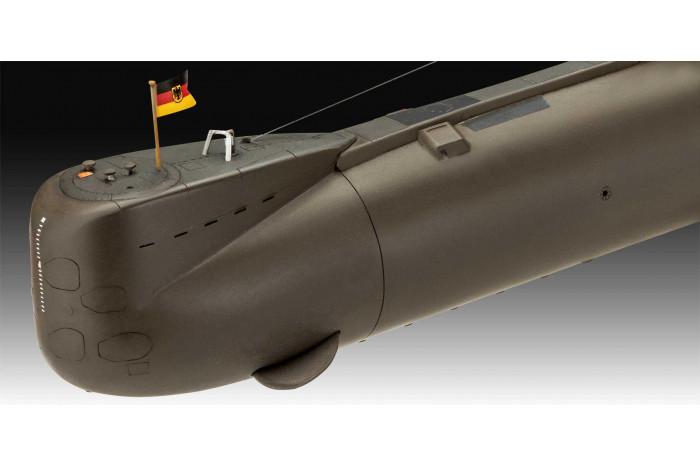 Plastic ModelKit ponorky 05186 - 70 Years Bundeswehr:Wilhelm Bauer,Type 206A,Class2 (1:144)