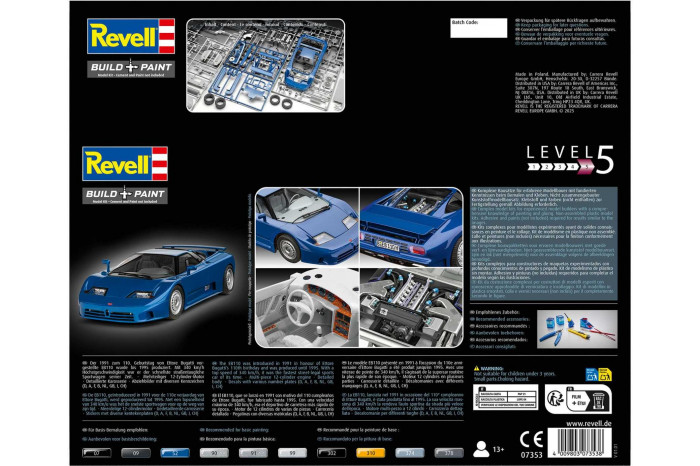 Plastic ModelKit auto 07353 - Bugatti EB110 (1:24)