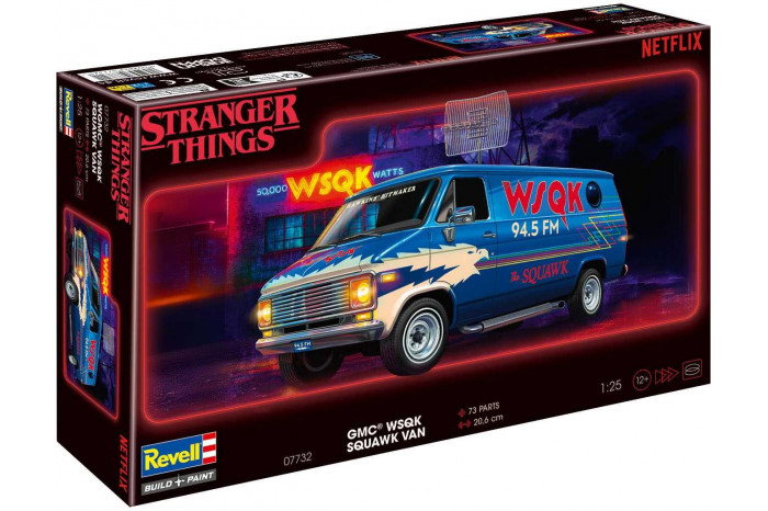 Plastic ModelKit STRANGER THINGS auto 07732 - GMC® WSQK Squawk Van (1:25)