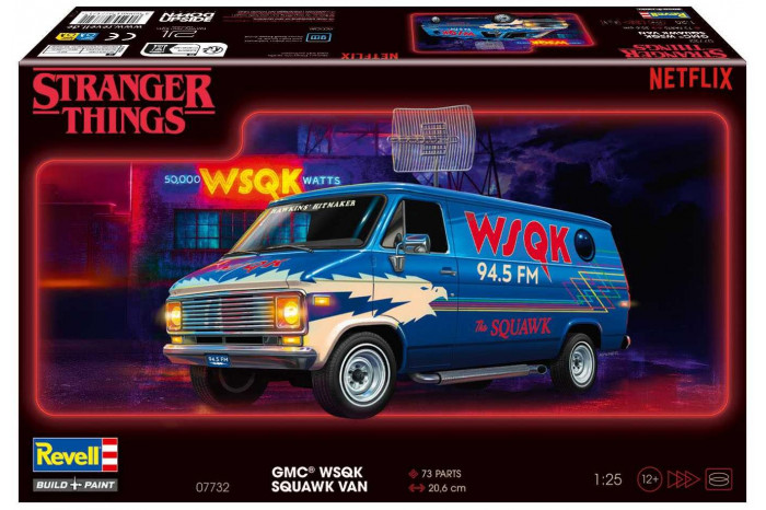 Plastic ModelKit STRANGER THINGS auto 07732 - GMC® WSQK Squawk Van (1:25)