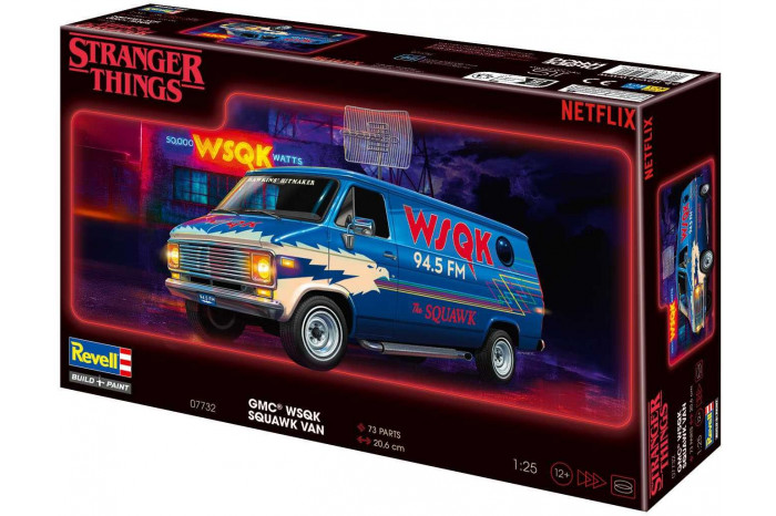 Plastic ModelKit STRANGER THINGS auto 07732 - GMC® WSQK Squawk Van (1:25)