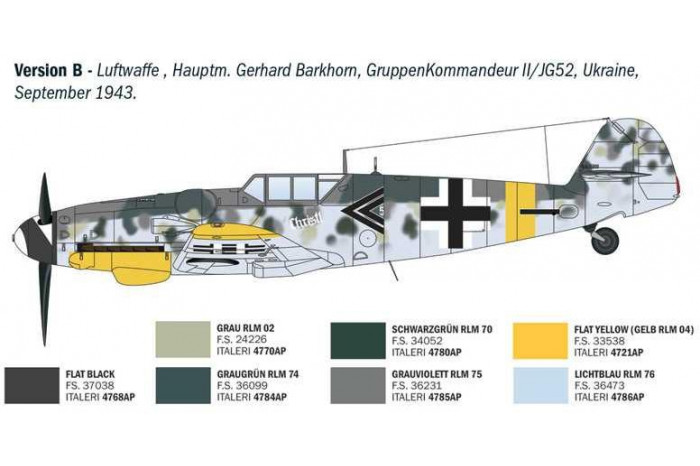 Model Kit letadlo 1483 - Bf 109 G-2/G-6 Aces (1:72)