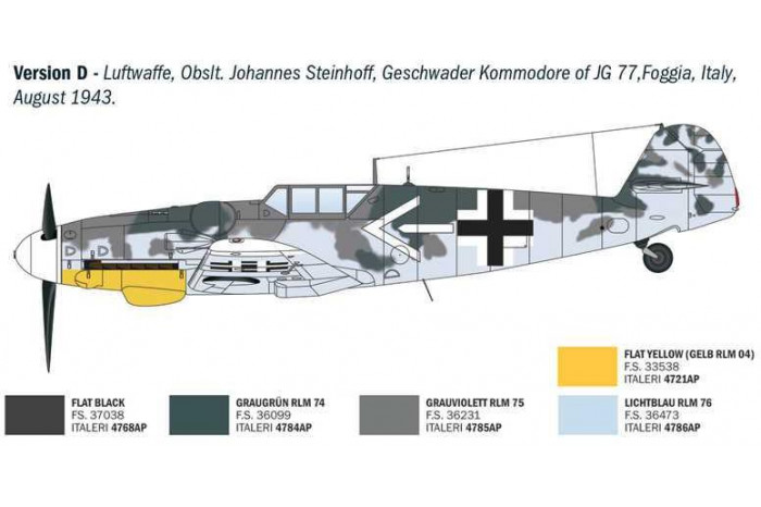 Model Kit letadlo 1483 - Bf 109 G-2/G-6 Aces (1:72)