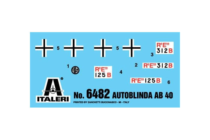 Model Kit military 6482 - Autoblinda AB 40 (1:35)
