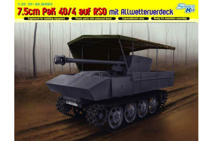 Model Kit military 6679 - 7.5cm PaK 40/4 auf RSO mit Allwetterverdeck (1:35)