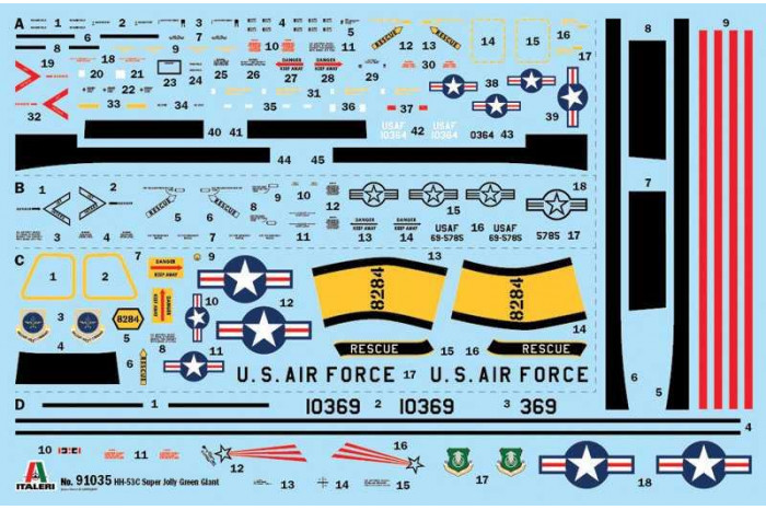 Model Kit vrtulník 91035 - HH-53C "Jolly Green Giant" (1:72)
