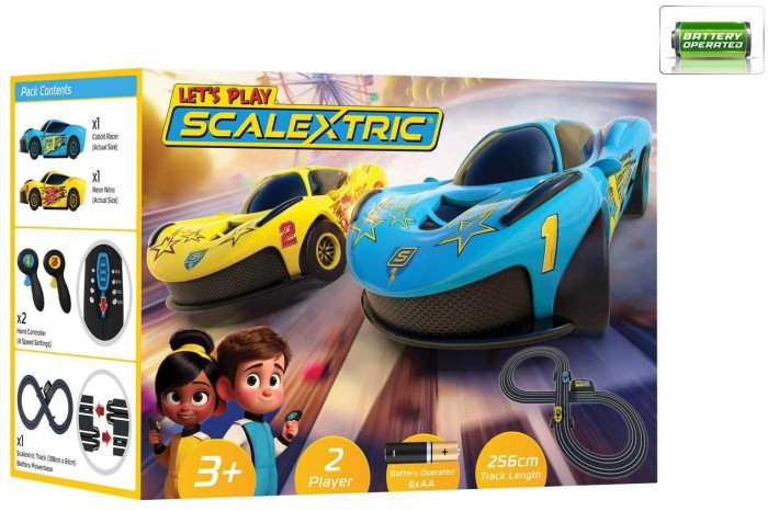 Autodráha MICRO SCALEXTRIC G1188M - My First Scalextric Let's Play! (Battery Powered) (1:64)