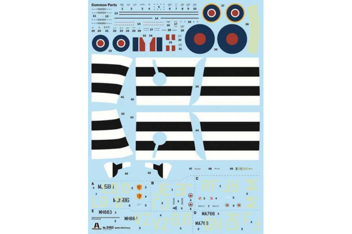 Model Kit letadlo 2843 - Spitfire Mk. IX Aces (1:48)