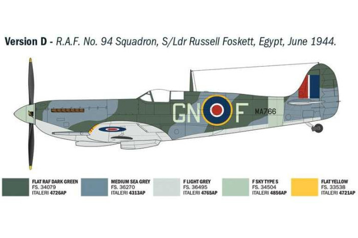 Model Kit letadlo 2843 - Spitfire Mk. IX Aces (1:48)