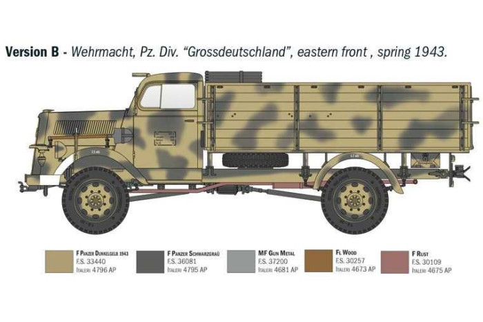 Model Kit military 6760 - Kfz. 305 Opel Blitz Typ A 4x4 (1:35)
