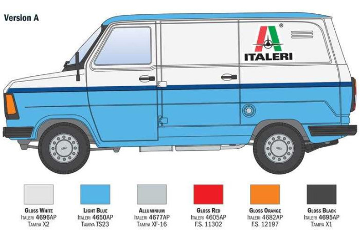 Model Kit auto 3975 - Ford Tranzit "Italeri" (1:24)