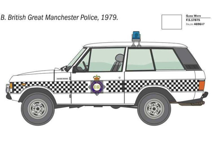 Model Kit auto 93661 - Range Rover Police (1:24)