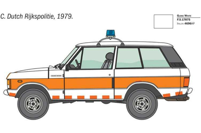 Model Kit auto 93661 - Range Rover Police (1:24)
