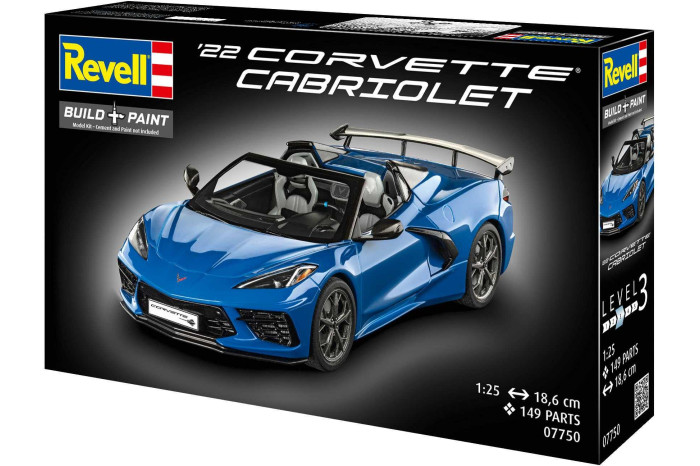 Plastic ModelKit auto 07750 - Corvette C8 Cabriolet (1:25)