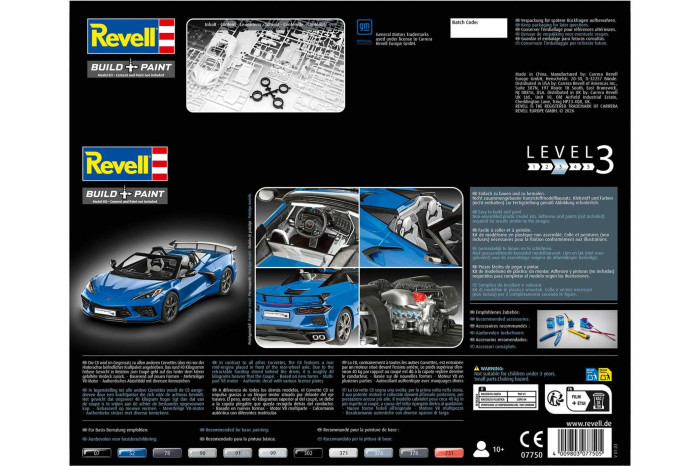 Plastic ModelKit auto 07750 - Corvette C8 Cabriolet (1:25)