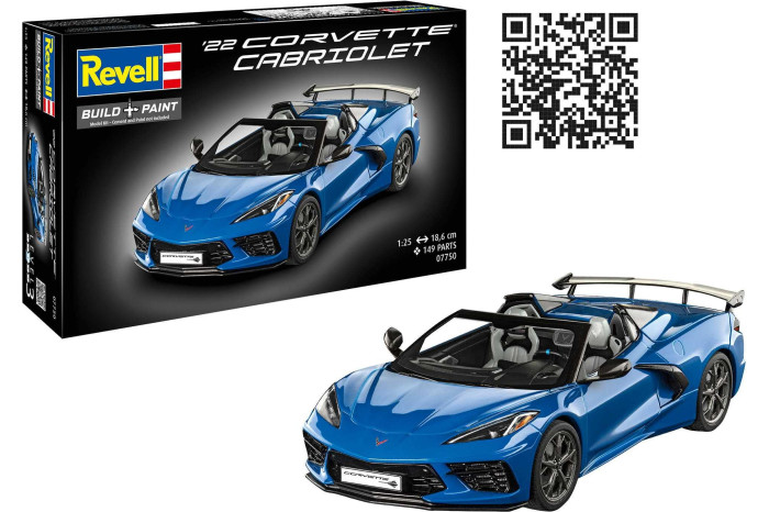 Plastic ModelKit auto 07750 - Corvette C8 Cabriolet (1:25)