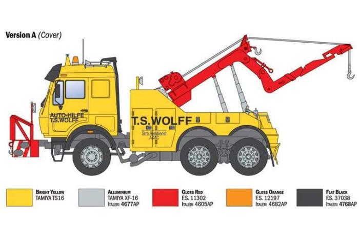 Model Kit truck 93808 - Mercedes-Benz wrecker truck (1:24)