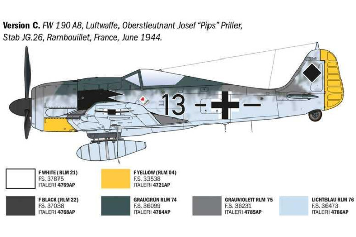 Model Kit letadlo 1490 - Focke-Wulf Fw 190 A-8/F Aces (1:72)