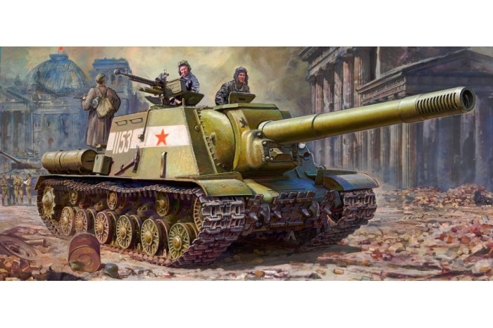 Model Kit military 3721 -  Soviet Self-propelled Gun ISU-152 (1:35)