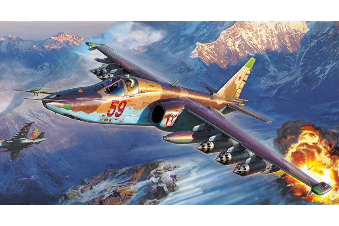 Model Kit letadlo 7312 - Soviet Attack Aircraft Su-25 "Frogfoot" (1:72)