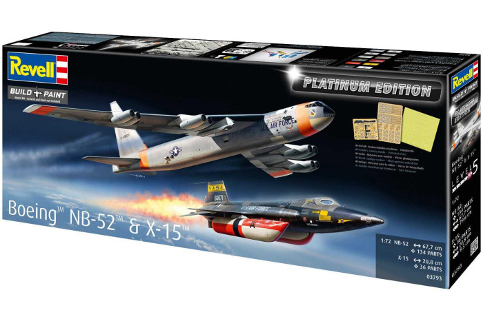 Plastic ModelKit letadlo 03793 - B-52D Stratofortress "Platinum Edition" (1:72)